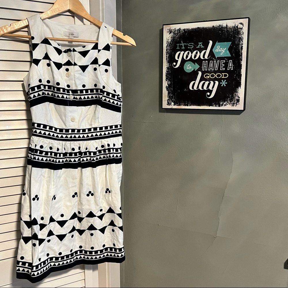 Geometric/tribal print dress from J Crew